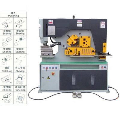 120 movimiento de Ton Hydraulic Ironworker Machine 80m m con la máquina de perforación/de corte