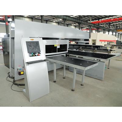Tipo automático hidráulico de la punzonadora O de agujero de la prensa de sacador de la torrecilla del CNC de 300 KN